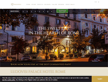 Tablet Screenshot of ludovisipalacehotel.com